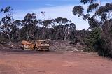 abandoned car in the australian bush