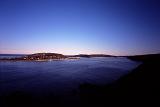 lomo style image of the hawksbury river at sunset