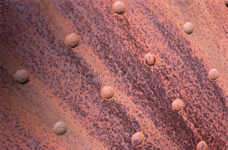 rusted riveted iron texture